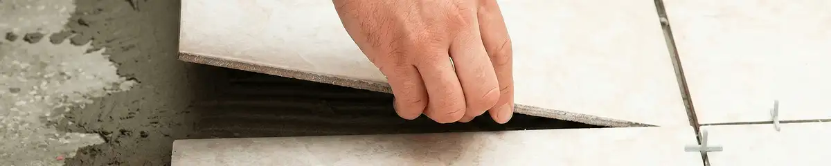 Professional installing ceramic tile floors in Fresno, CA