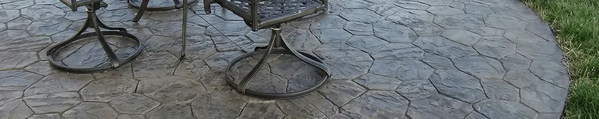 Garden relaxation area with professionally installed stone flooring in Fresno CA